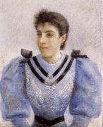 Federico zandomeneghi Portrait of a Girl painting